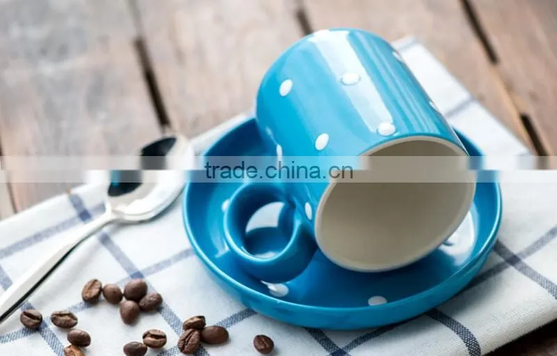 80ml/150ml/280ml Tableware coffe&tea cups and plate set