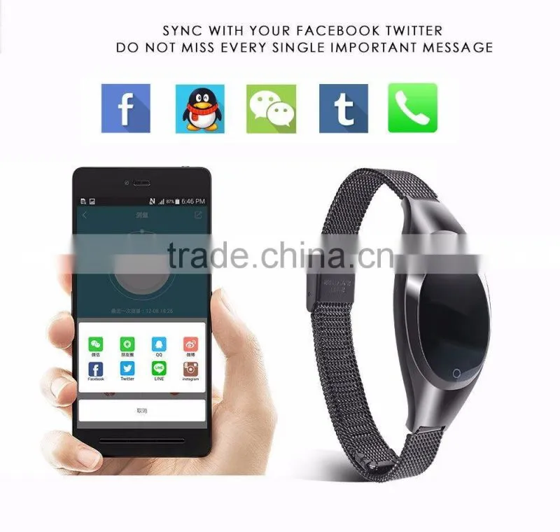 Multi-functional Smart Bracelet With Blood Pressure Monitor/Sleeping Quality Monitor/Clock/Call Reminder, Best Jewelry Bracelet