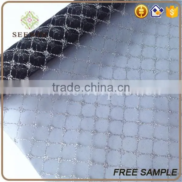 gliterring mesh organza flower packing roll