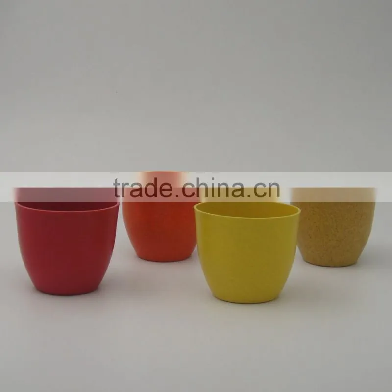 Biodegradable and compostable bamboo fiber flower Planters