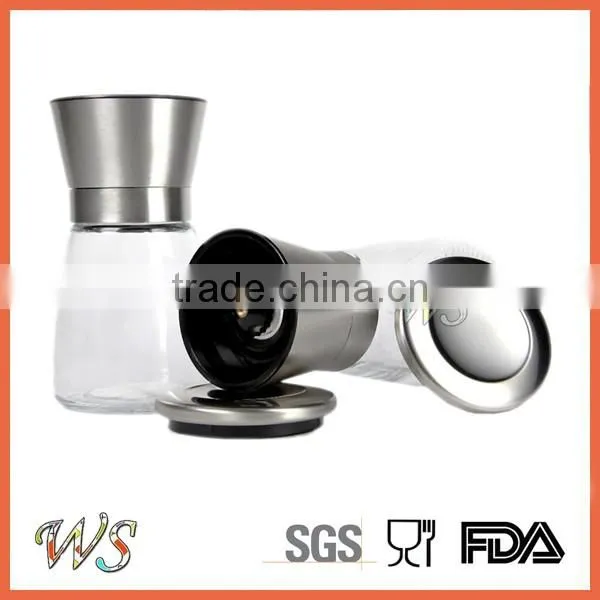 WS-SH29S Manual salt and pepper grinder set stainless steel with colorful casing