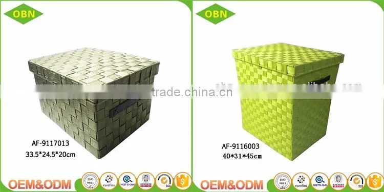 Large durable decorative handmade box storage basket
