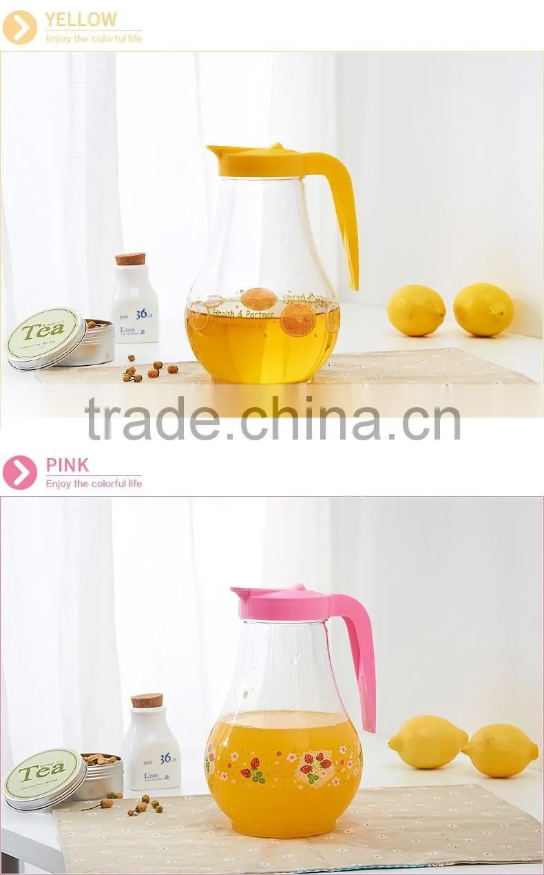 Plastic water pitchers/pots, PS water pitchers/pots, water pitchers/pots 1.8L