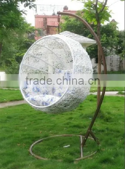 Patio rattan hanging chair swing
