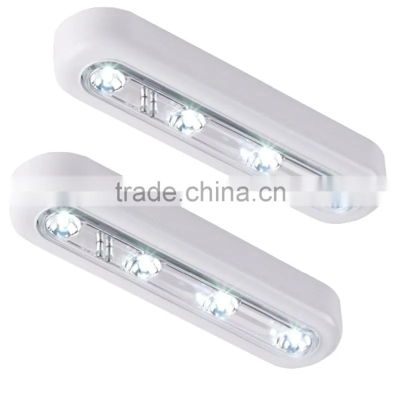 Twin Pack of Cool White LED Touch Operated Battery Cupboard night Lights