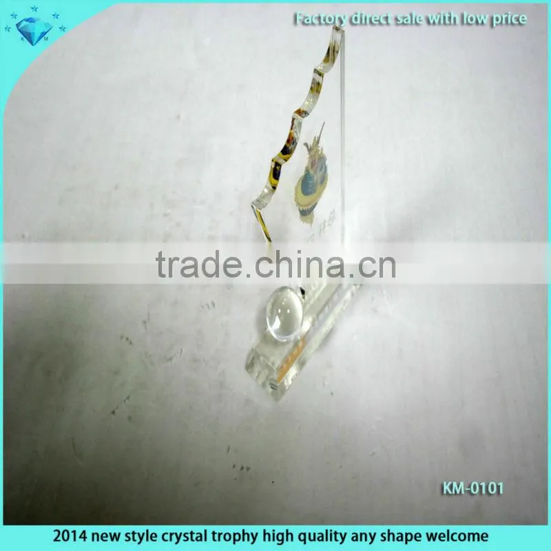 Round Shaped Crystal Photo Frame