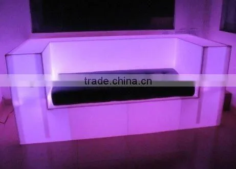 light leather sofa/modern furniture/nightclube furniture