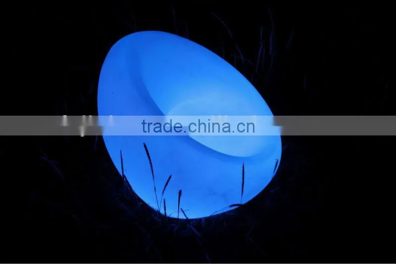 Poly Ethylene material outdoor LED fancy sofa