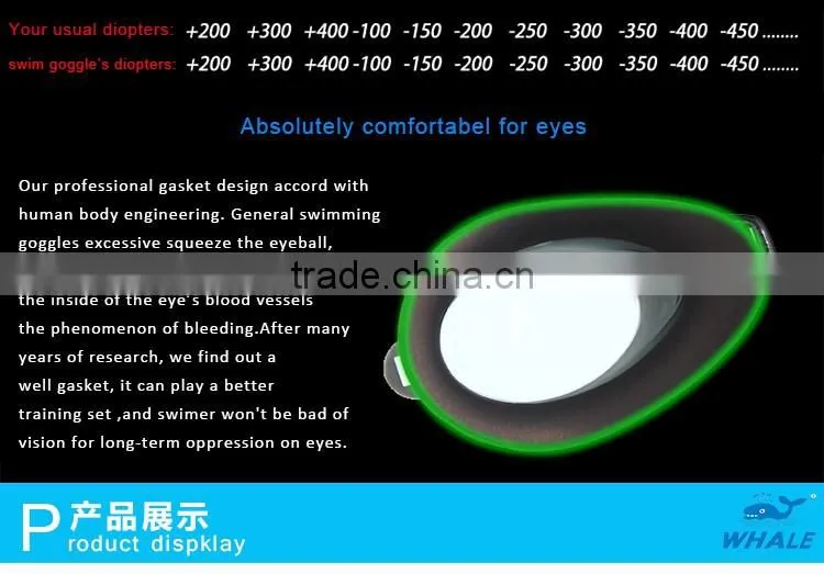 UV Protection Prescription Swimming Goggles(( -1.50 to-7.00)