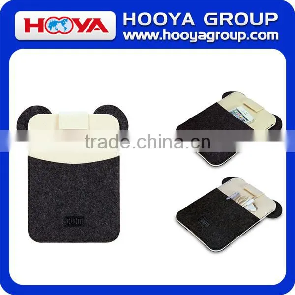 Panda Shaped Felt Fabric Tablet PC Bag