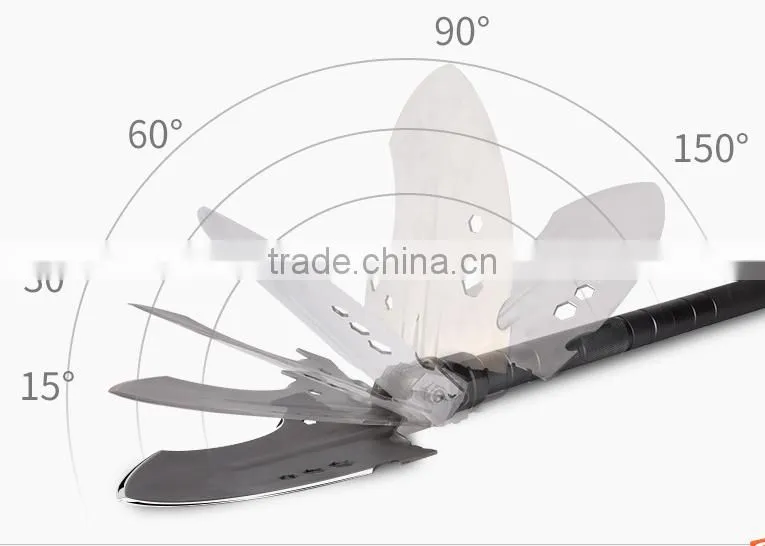 Wholesale car folding multifunction survival folding multi purpose shovel