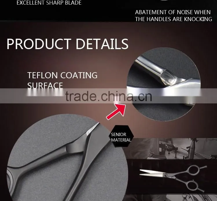 Factory price teflon coating hair salon scissor for cutting hair