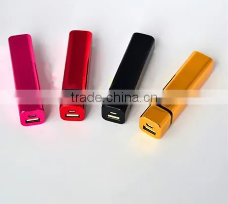 Fashion Design1800mAh Square Tube Power Bank Mobile Charger