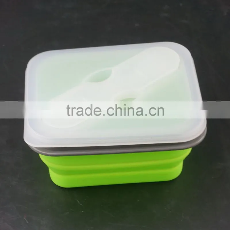 16130 Collapsible Silicone Kids Food Storage box