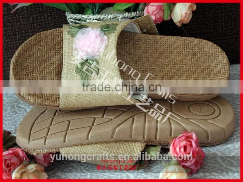 House daily use indoor ladies bamboo slippers