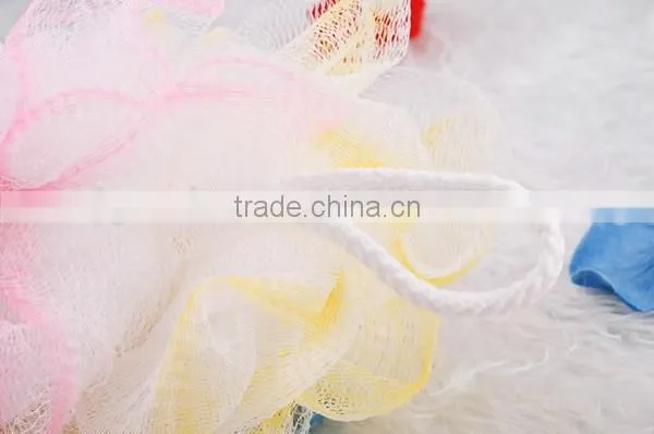 Nylon Made Scrub Mesh Net Bath Ball Cleaning Tool Soft Exfoliate Puff Sponge