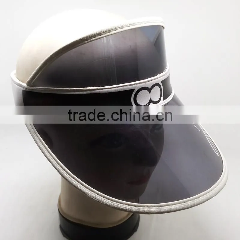 Hot Sale Custom PVC Sun Visor Cap Fashion Cheap Brim Vis Or Hats