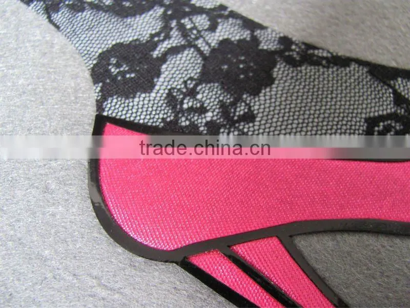 lace hot fix and PU heat transfer motif