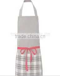 adult bib custom printing wholesale uniform for supermarket with functional pockets