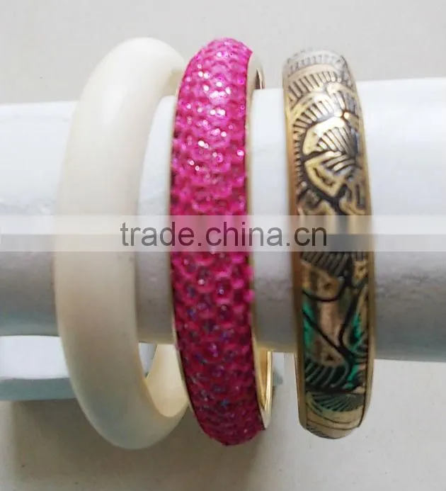 yellow plain Bracelet Bangle