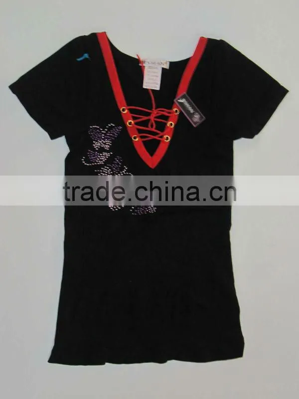 Black Mesh Cap Sleeves V-Neck Seamless Casual Top