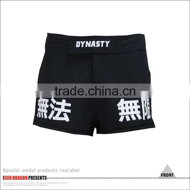 Cheap kick boxing cage grappling mma shorts with short cut