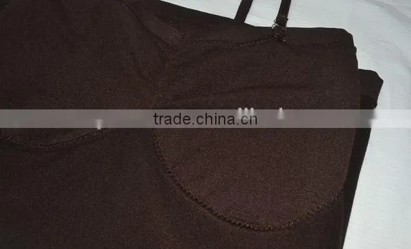 2013 Yiwu factory directly clothing wholesale top selling products women's seamless corset nylon yarn tank top