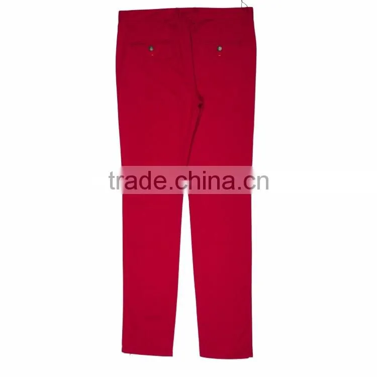 Top quality mock pockey shape decoration 80%cotton casual mens cargo pants with side pockets