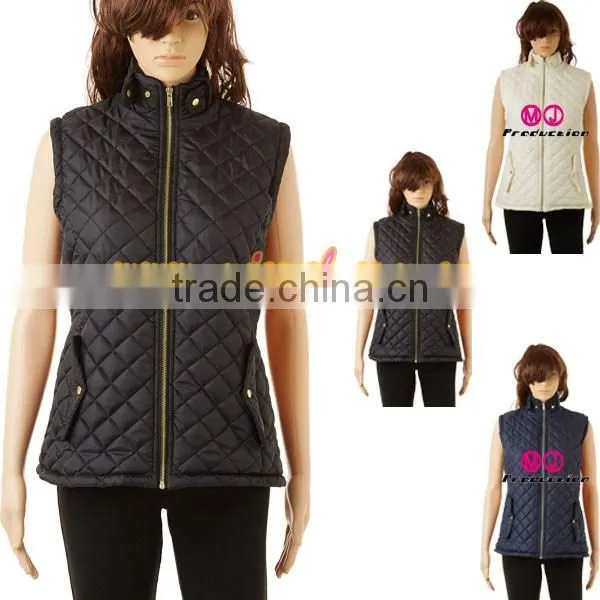 LOWER MOQ cosy quilted preppy vests