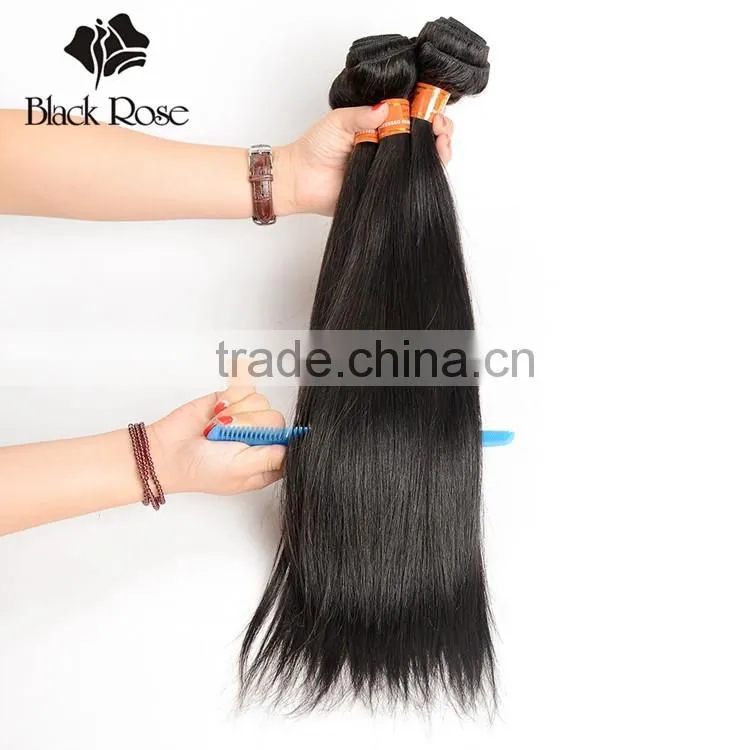 Fashion Style 100% Tangle Free Hair Weave Peruvian Straight Silky Remy Hair
