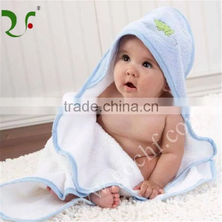 Exceptional cartoon applique square hooded baby bath towels