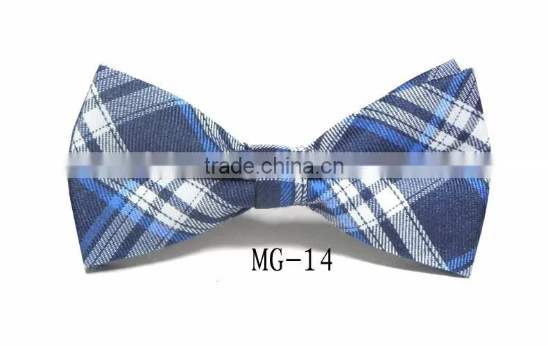 Cotton Checkered Children Kid Boy Toddler Baby Child Pre Tied Neck Bow Tie