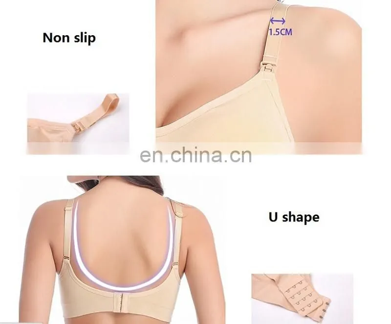 Women's Padded Maternity Underwire Nursing Bra with Full Sling