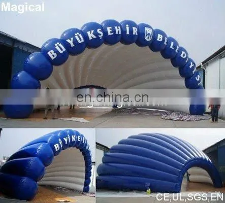 Inflatable sealed tent for advertising