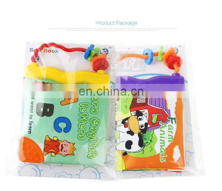 2017 New Toys for Toddler Cloth Book, Educational Fabric Baby Soft Cloth Book