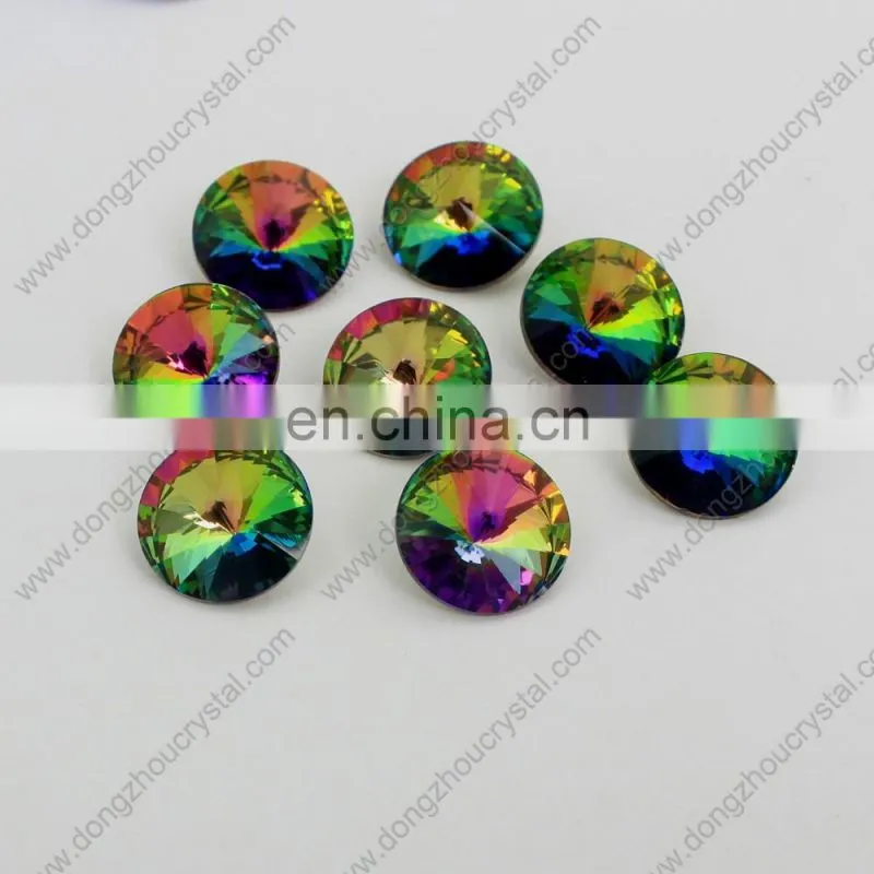 Light Topaz round shape crystal stones for jewelry