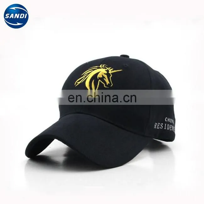 Promotional custom 6 panel cotton sports baseball cap