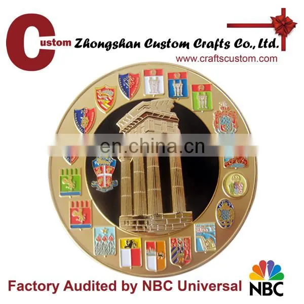 factory price OEM brand blank custom antique silver challenge coin