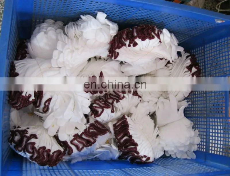 high quality kid's white cotton lycra gloves