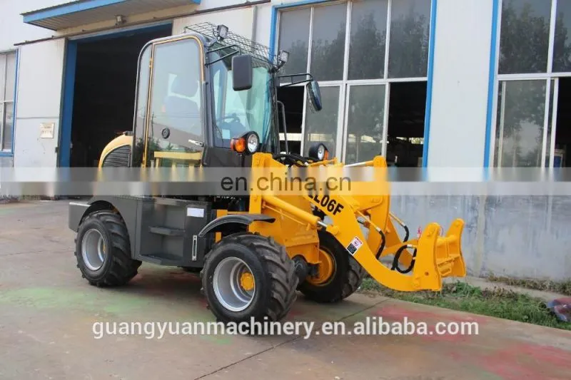 NEW design 0.8ton Wheel Loader ZL08/joystick/quick hitch front Wheel Loader