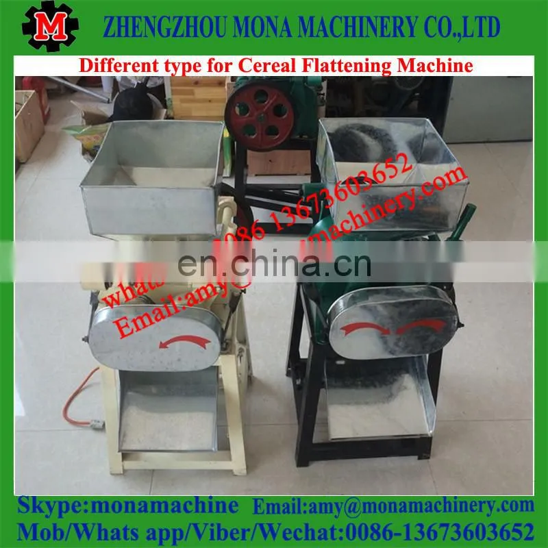 Wheat Corn Flakes Making Pressing Machine grain flattening machine with good quality