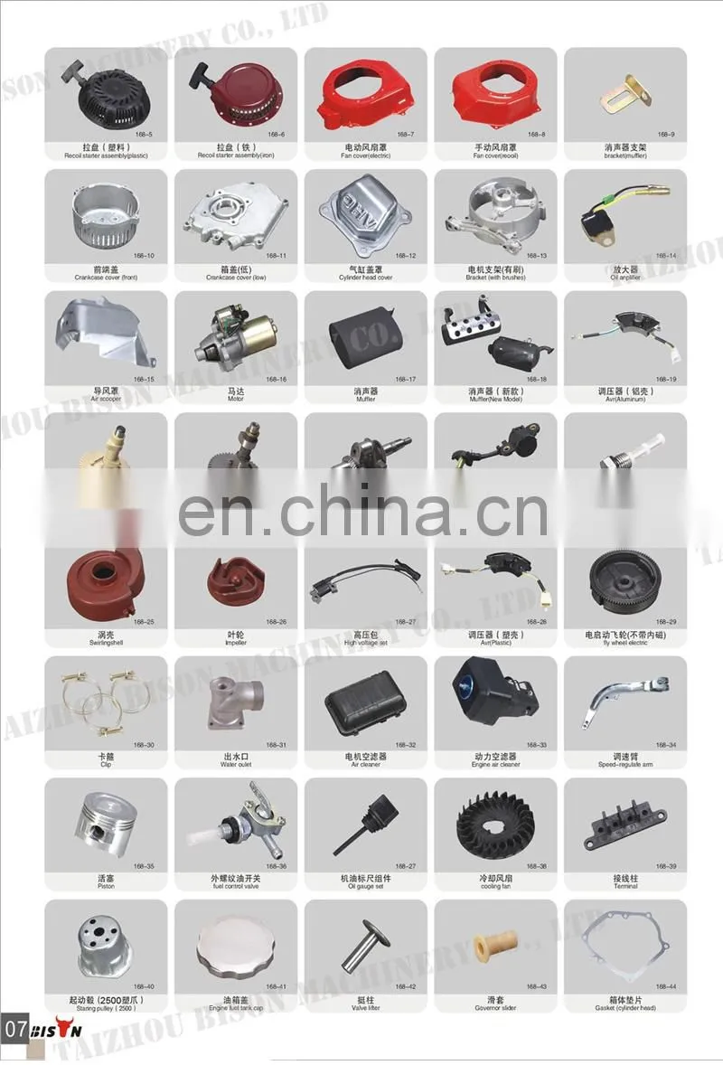 BISON(CHINA) Spare Parts Gasoline Engine 168F BS160 Carburetor for Gasoline Generator for Sale