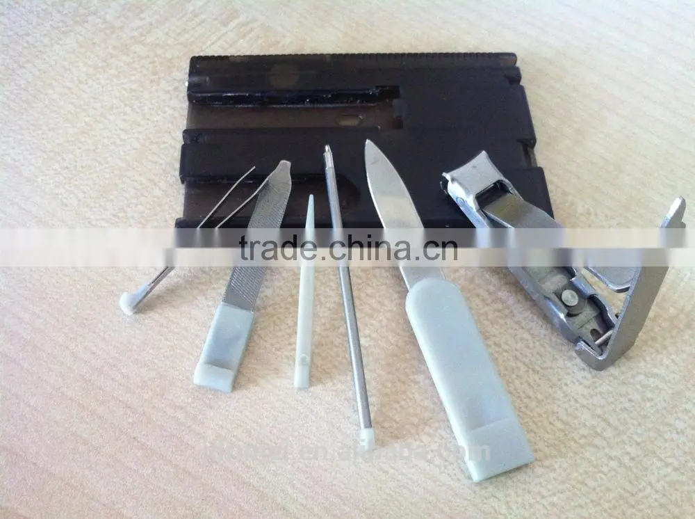 the smallest, mini manicure pedicure set save space manicure card