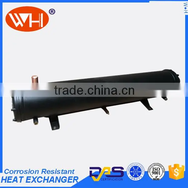 WH Best Quality shell type condenser,water to refrigerants heat exchanger, condenser