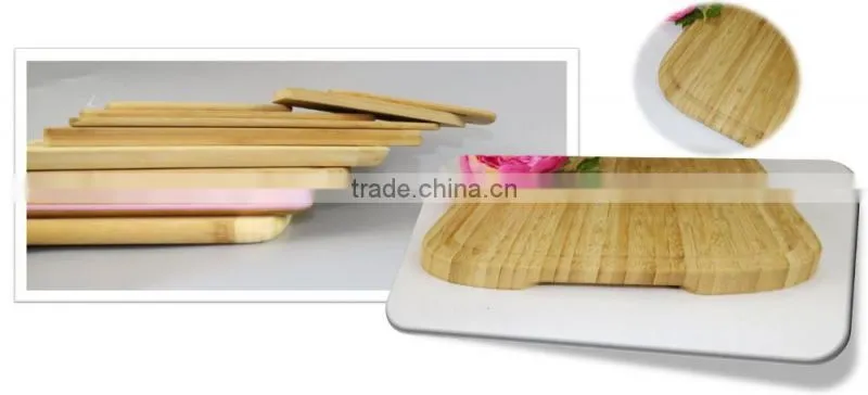 bamboo chopping board with groove