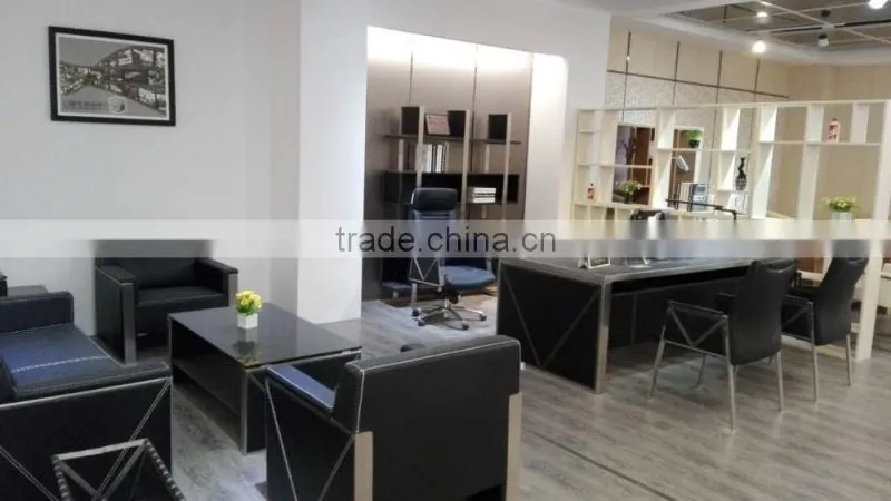 livingroom cheap and nice design stainless steel tea table with black glass