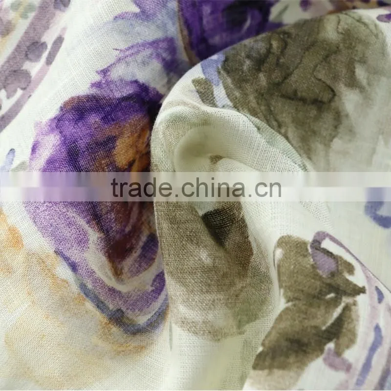 17*21 linen print fabric,women's fashion dress fabric,100% linen fabric