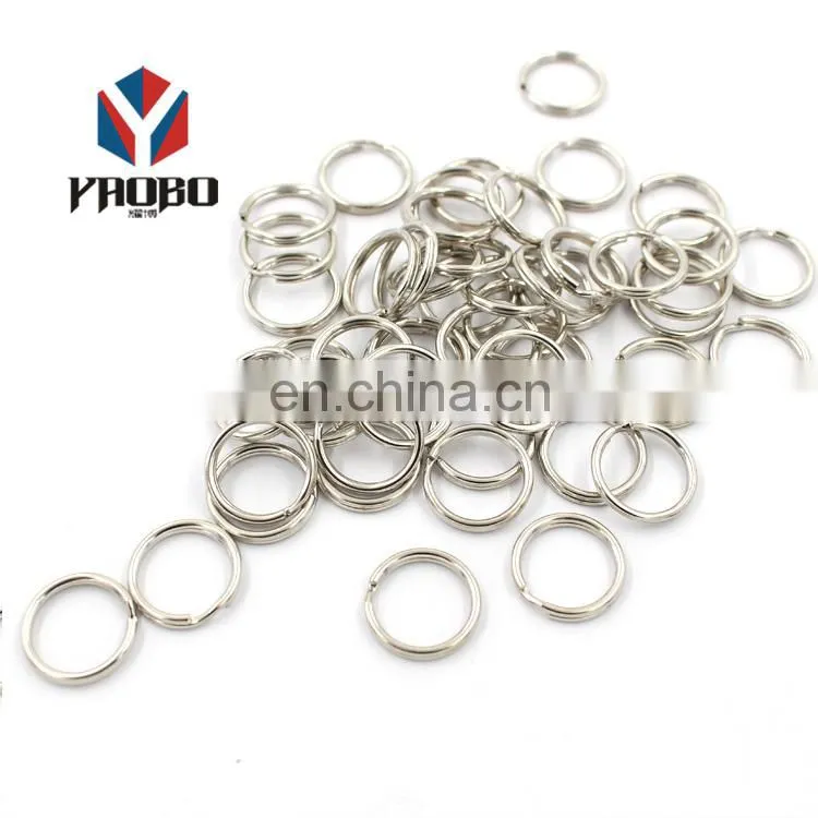China Manufacturer Custom Shape Different Size Key Ring Chain Round Split For Clothing