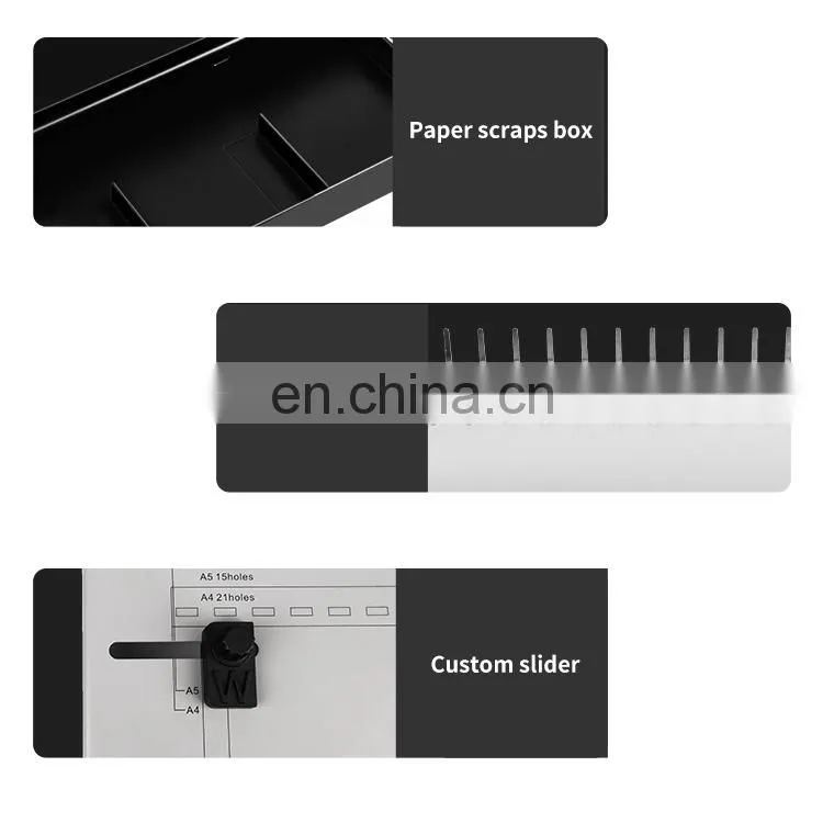 Hot Sale Manual Plastic Comb Binding Machine A4 Size Comb Binder Packing 21 Holes Paper Netbook Binding Machine
