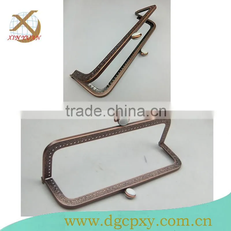 Direct supplier clutch metal frame with white gems